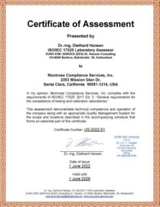 MCS-Assessment Certificate 2022